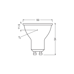 LEDVANCE LPPAR168036 6,9W/827 GU10