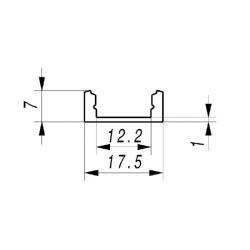 profil LED SLIM LINE 7 2m